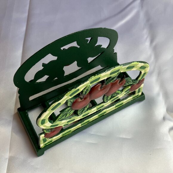 Cast Iron Apple Napkin Holder - Picture 2 of 5